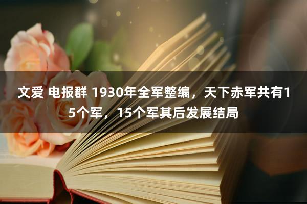 文爱 电报群 1930年全军整编，天下赤军共有15个军，15个军其后发展结局
